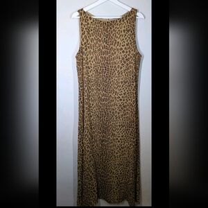 Vintage Jones New York Sport Leopard Maxi Dress Size 14